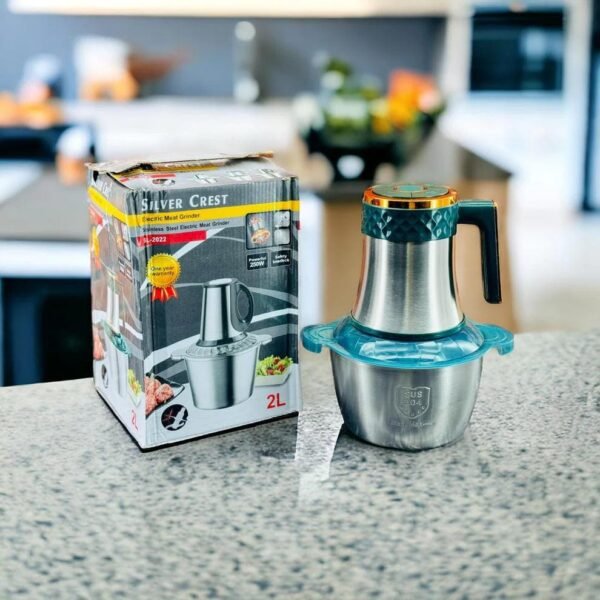 Silver Crest 3-in-1 & 4-in-1 Stainless Steel Electric Food Mixer Grinder (Standard & 2L Large Capacity) - Image 6