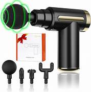 6-Speed Handheld Rechargeable Massage Gun – Deep Tissue Muscle Massager (4 Heads)